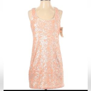 Shoshanan Sequined semi formal party dress Scoop  neck SZ 0NWT